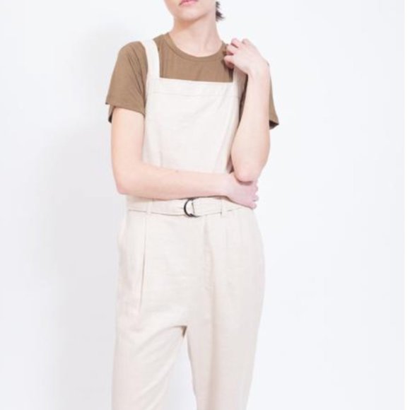 Third Form Workers Linen Blend Jumpsuit Small - Picture 3 of 7